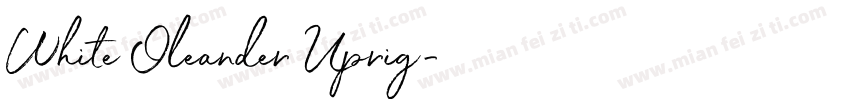 White Oleander Uprig字体转换